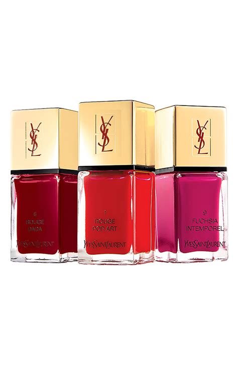 ysl nail lacquer set|YSL la laque nail varnish.